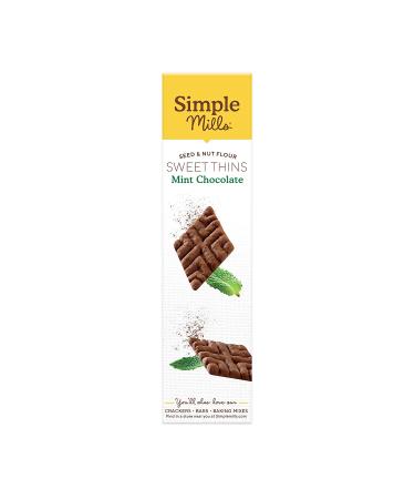 Simple Mills Sweet Thins Cookies - Mint Chocolate Flavor | Gluten-Free, Paleo Friendly Seed and Nut Flour | Healthy Snacks - 4.25 Ounce - Buy Online on SooperMarket.com