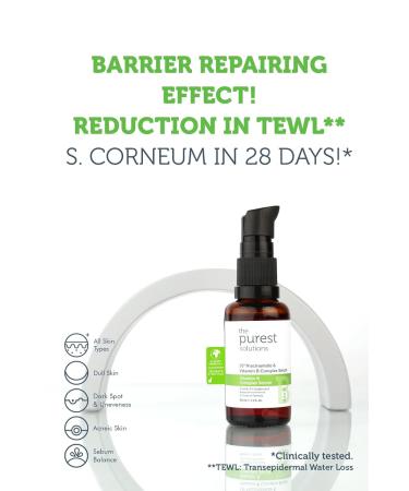 Purest Solutions Vitamin B Complex Serum - Niacinamide 10% | Anti-Redness Restorative | Vegan Cruelty-Free Eco-Friendly - Shop Internationally - Buy Online on SooperMarket.com