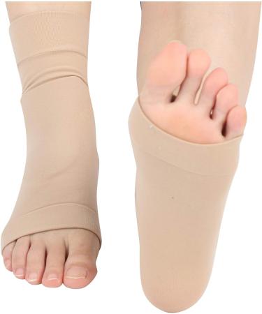 SUNGOOYUE 1Pair Heel Silicone Padded Protective Sleeve Soft Foot Ankle Elastic Protection Sock Breathable Foot Heel Crack Sock - Buy Online on SooperMarket.com