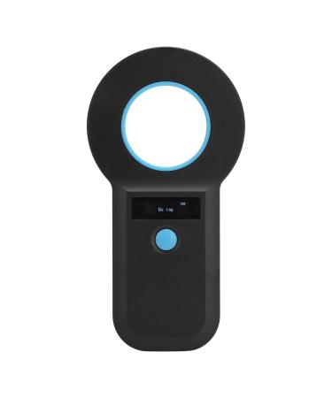 Pet Microchip Scanner Handheld Animal Chip Reader 134.2kHz Portable RFID Reader Pet Tag Scanner Rechargeable for Animal/Pet/Dog/Cat/Pig Supports for EMID FDX B (ISO1784/85)(Black)
