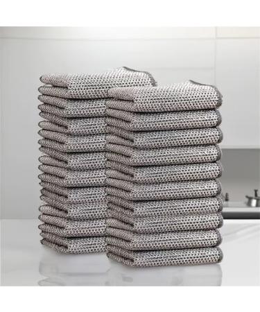 Wipes-Shiny Wire Anti-Scratch Cleaning Cloth - 15PCS Double-Layer Towel for Kitchen & Sensitive Surfaces - Buy Online on SooperMarket.com