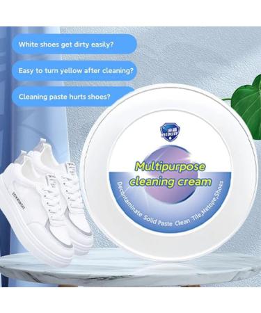 HOPASRISEE New Multi-functional Cleaning and Stain Removal Cream Multipurpose Cleaning Cream White Shoe Cleaner White Shoe Cleaning Cream with Sponge No Need to Wash Just Rub It Bright (2pcs) - Buy Online on SooperMarket.com