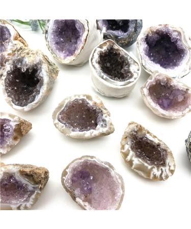 1 Pack Natural Crystal Colored Agate Geode Cut Crystal Cluster Stones Beautiful Crystal Home Goods - Buy Online on SooperMarket.com