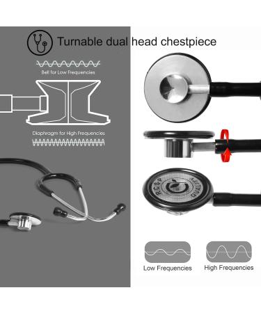 Lightweight Stethoscope for Doctors Nurses & Students | Ideal for Home Health & Pediatric Use - Buy Online on SooperMarket.com
