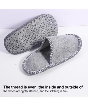 Buy Tumnea Felt Slippers Set - 6 Pairs for Guests | Stylish Comfortable Fleece House Slippers for Hotels & Travel - Buy Online on SooperMarket.com