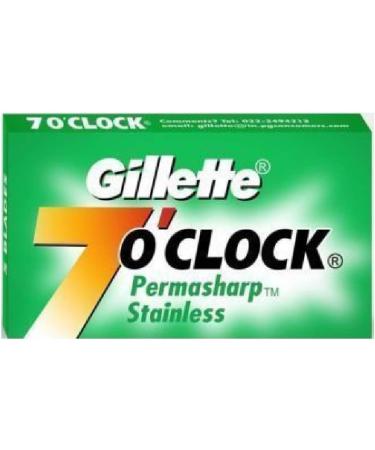 100 7 O'clock Super Stainless Double Edge Safety Razor Blades - High-Quality Shaving - International Shipping Available - Buy Online on SooperMarket.com