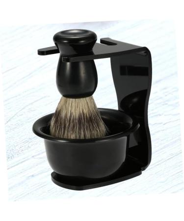Buy Cabilock 2pcs Shaving Brush Holder & Stand Set - Black Shaving Brush & Razor Stand for Perfect Grooming - International Shipping Available - Buy Online on SooperMarket.com