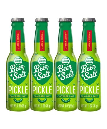 Twang Pickle Beer Salts Pickled Flavored Beer Salts Pack of 4 Bottles 1.0 oz Each Bottle