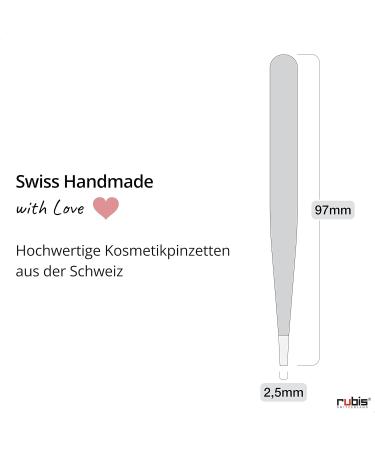 Rubis Universal Eyebrow Tweezers - Straight Tip Precision Tweezers for Perfect Eyebrows | Shop Elegance Internationally - Buy Online on SooperMarket.com