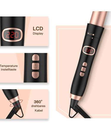 Bestope Pro 6 in 1 Curling Iron Set - Versatile Lockenstab with Attachments Ceramic Curling Wand for Perfect Curls Pink Gold 9-32mm International Shipping Available - Buy Online on SooperMarket.com