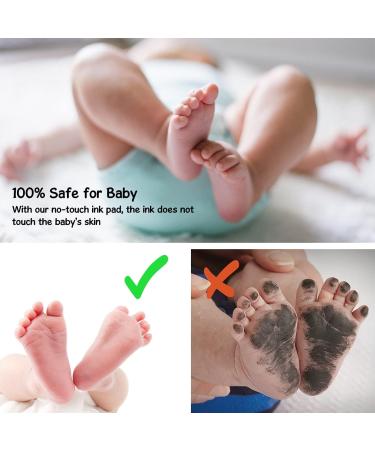 AOBETAK Baby Handprint and Footprint Kit - Inkless Clean Touch Imprint Kit for Newborns & Pets - Safe, Mess-Free Keepsake for 0-6 Months - Black - Buy Online on SooperMarket.com