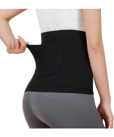 Stomach Warmer Puzzle Game - Soft Heating Waistband for Women Post-Birth Comfort & Sports Protection Black Double Pocket - Buy Online on SooperMarket.com