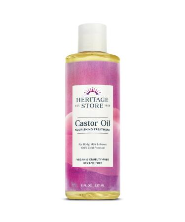 Heritage Store The Palma Christi Castor Oil 8 fl oz (240 ml)