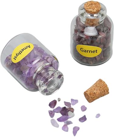 Chip Stones Set - Exquisite Colors in Glass Containers | 9 Mini Stone Bottles for DIY Projects - Portable & Versatile - Buy Online on SooperMarket.com