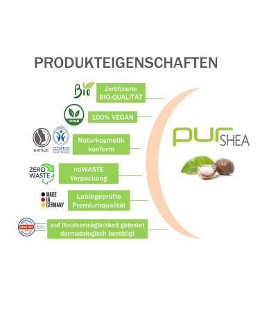 Premium Organic Purshea Bio Shea Butter (2x500ml) - Cold-Pressed Vegan Additive-Free & Plastic-Free in Glass Jar - Buy Online on SooperMarket.com