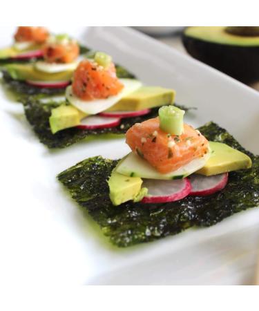 SeaSnax Organic Roasted Seaweed Snack Lime 0.36 oz (Pack of 12) - Healthy & Delicious - Buy Online on SooperMarket.com