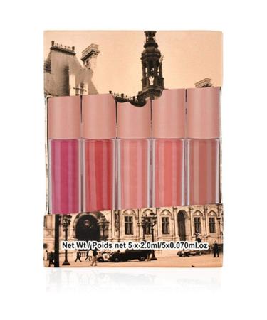 Matte Lipstick Set 5pcs Mini Waterproof Long Lasting Matte Lipstick Lipgloss Set Makeup Cosmetics(Type B)