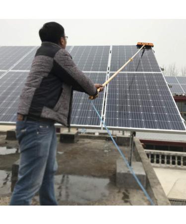 photovoltaic cleaner window cleaning pole 4M-12M Water Fed Telescopic Brush Window Clean Extendable Cleaner Conservatory Roof Cleaning Tools Pole 55cm Brush Head 4M/13FT