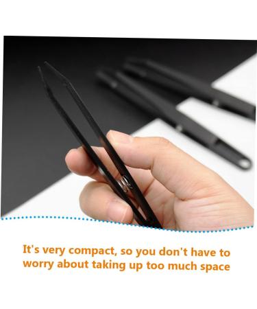 Stobok 12-Piece Flat Head Tweezers Set - Perfect for First Aid Trimming Nasal Hair and Eyelash Extensions - Pink Plastic Tweezers for Precision Use - Buy Online on SooperMarket.com