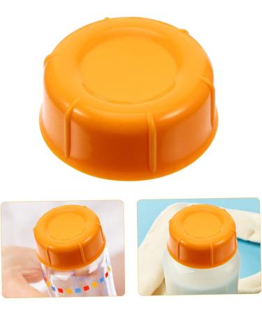 Vaguelly Breastmilk Bottles Cap 20 Pcs Baby Bottle Seal Cap Water Bottle Travel Food Grade Pp Water Proof Leak Proof Lids Orangex2pcs 4.3x4.3x1.5cmx2pcs - Buy Online on SooperMarket.com