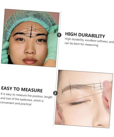Angoily 2pcs Ink Eyebrow Makeup Stencil Makeup Brow Ruler Cosmetics Accessory Wire Box Draw a Line - Buy Online on SooperMarket.com