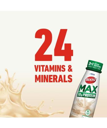 Boost Max Protein Drink Very Vanilla 11 fl oz Bottle 12 Pack - Men's Vanilla Supplement - Buy Online on SooperMarket.com
