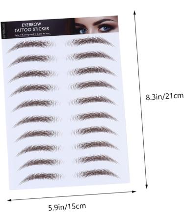 NOLITOY 5pcs Eyebrow Stickers Temporary Brow Tattoos Fake Eyebrows Eyebrow Tool 6d Eyebrow Trimming The Lazy - Buy Online on SooperMarket.com