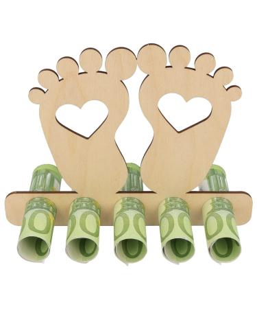 Earf -ready |Money gift baby |Wood gifts |Money gifts |Original money gifts |Gift baptism |Gifts for the birth of young girls |Voucher birth baby |Baby gifts baby feet