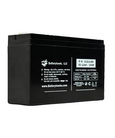 6v 12AH SLA Sealed Lead Acid Battery F1 Terminal 12-631 BP12-6 SLA1271 PS-6100 BAT610 for Exit Sign Emergency Light Solar UPS