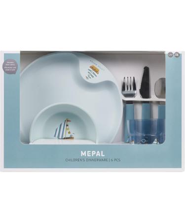 Mepal Children's Dishes Set - 6-Piece Sailors Bay - Dishwasher Safe & BPA-Free Childrens Tableware - Buy Online on SooperMarket.com