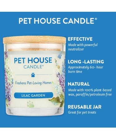 One for All Natural Soy Wax Candle - 20 Fragrances Pet Odor Eliminator 60 Hours Burn Time - Reusable Glass Candle for Pet Homes - Buy Online on SooperMarket.com