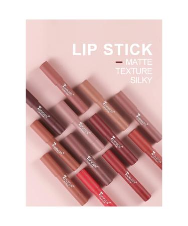 Premium 3pcs Lipstick Set - Waterproof Matte Lip Glaze Long-lasting Non-Stick Cup Colors Perfect Nude Shades for Stunning Lips - Buy Online on SooperMarket.com