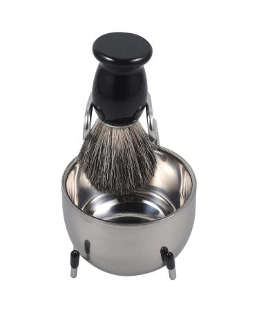 Beavorty 4 Sets Beard Brush Set - Professional Shaving Tools for Men | Portable Shaver & Beard Care Kit | Multi-use Shave Brush & Razor Stand - Buy Online on SooperMarket.com