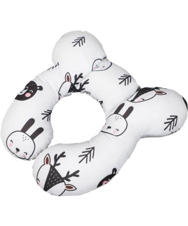 Baby Car Seat Travel Neck Pillow - Cute Cartoon Infant Head Support Cushion - Buy Online on SooperMarket.com