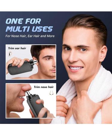 LONGLUAN Gelmalls Nose Trimmer Portable Nose Hair Trimmer Painless & Precision 2024 New Rechargeable Portable Nose Hair Trimmer Washabl Easy Cleansing Nose Hair Trimmer for Travel (Black) - Buy Online on SooperMarket.com