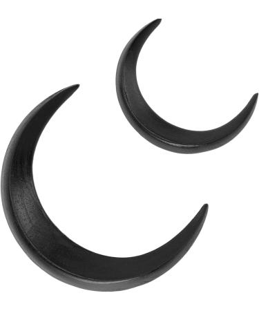 Moon Hair Stick Accessories Carved Fashion Wooden Lightweight Safe Moon Hair Fork for Long Hair (Black) - Buy Online on SooperMarket.com