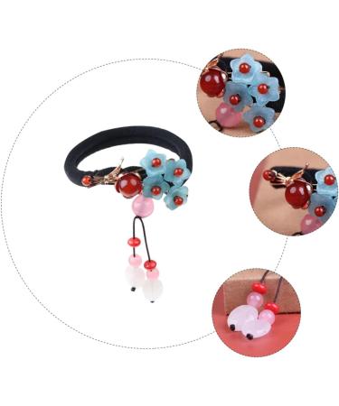 minkissy 1pc Vintage Hair Tie Hanfu Hair Accessories Chinese Hair Accessories Decorative Hair Ties Bead Hair Ties Pearl Hair Cosplay Hair Accessorie Agate Hair Rope Lady Hair Bands Headgear - Buy Online on SooperMarket.com