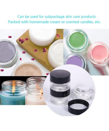 6 x 20ml Refillable Glass Cosmetic Containers - Empty Travel Doses with Screw Caps for Powders Lotions & Creams - Buy Online on SooperMarket.com