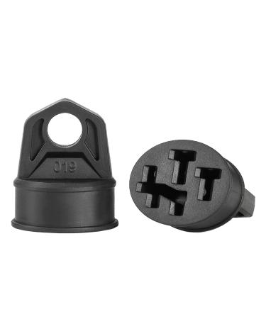 Petello contact protection pin cover for bosch e-bike battery i 2er set i ebike battery contact protection cover I charging cable pin cover against rain dirt and dirt-b2 black-2er set