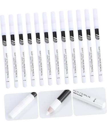FOYTOKI 72 Pcs Eyeliner Pencil Waterproof White Eyeliner Colored Eyeliner White Pencil Makeup Wooden Pole - Buy Online on SooperMarket.com