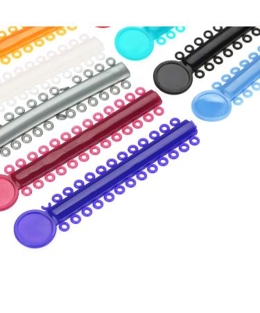 Dental Orthodontic Ligature Ties - 40pcs Multi-color Rubber Bands for Teeth Correction - Buy Online on SooperMarket.com