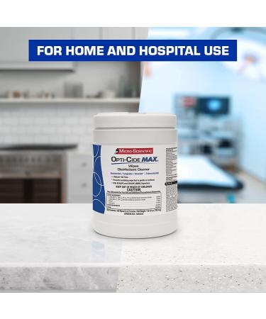 Micro-Scientific Opti-Cide Max Disinfecting Wipes (2 Pack) - 320 Hospital Grade EPA Registered Wipes - Buy Online on SooperMarket.com