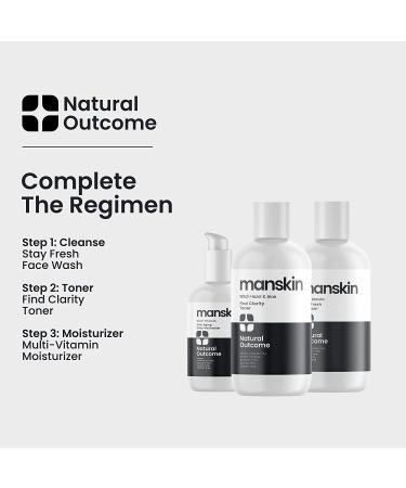 Natural Outcome Men's Facial Toner - Pore Cleansing Astringent with Witch Hazel & Aloe Vera | Enhances Complexion | For All Skin Types | 8 Oz - Buy Online on SooperMarket.com