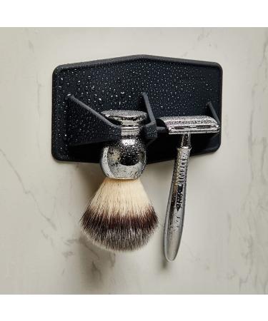 Tooletries Maverick Silicone Razor Brush Holder - Safety Razor Stand for Prolonged Shaving Brush Life (Charcoal) - Buy Online on SooperMarket.com