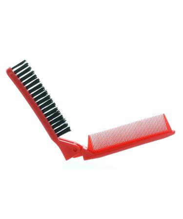 Folding Compact Travel Pocket Hair Brush/Comb Set - 1 Red, 1 White | Le Salon - Buy Online on SooperMarket.com