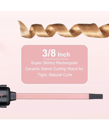 Curling Wand 9MM Thin Curling Iron | LCD Display | Tourmaline Ceramic Barrel | 30-Second Heat-Up | For All Hair Types | Tight Curls | Professional Curling Tongs - Buy Online on SooperMarket.com