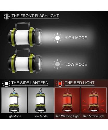 Rechargeable LED Camping Lantern | Wsky 1800LM Lantern for Power Outages | 6 Modes | 4400mHA | Hurricane Emergency Light | Survival Kits - Buy Online on SooperMarket.com