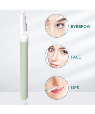 Dermaplaning Tool for Women - Durable Face Exfoliation Razor with 4 Blades - Peach Fuzz and Dead Skin Remover - Buy Online on SooperMarket.com
