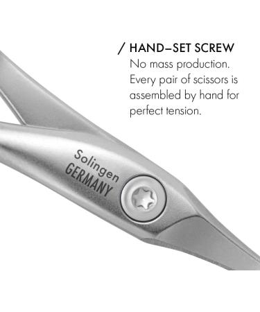 GERMANIKURE Tower Point Cuticle Scissors - Self-Sharpening FINOX22 Titanium Coated Stainless Steel - Professional Manicure Tools - Leather Case - Made in Solingen Germany - Buy Online on SooperMarket.com