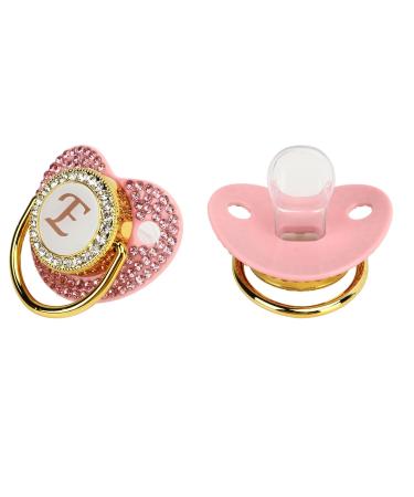 Ergonomic Golden Rhinestone Baby Pacifier - Light & Flexible Design for Comfort - Buy Online on SooperMarket.com